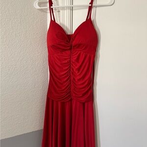 Elegant Red Women's Dress